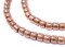 The Bead Chest Copper Miniature Padre Beads 6mm, Full Strand of Quality Metal Spacers for DIY Jewelry Design